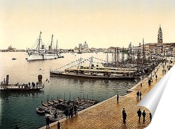  Гогенцоллерн, оставляя гавань, Венеция, Италия