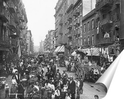  Уличная сцена в нижнем Ист-Сайде,1910г.