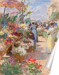   Постер Цветочный рынок