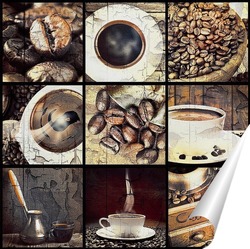   Постер Кофейный коллаж