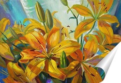   Постер Солнечные лилии
