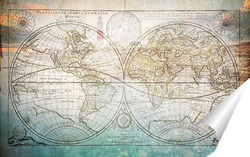   Постер Карта Земли