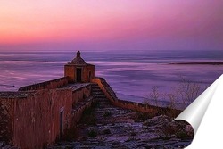  Постер Сиреневый закат в Португалии
