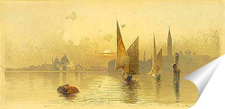   Постер Вид Венеции на закате