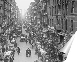 Толпа на Уолл Стритт после краха фондового рынка в 1929г.