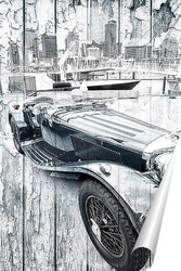   Постер Ретро автомобиль