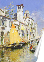   Постер Гондола на Венецианском канале