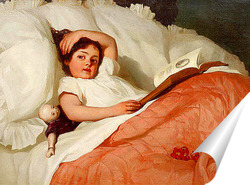   Постер Девочка в постели