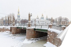  Зимний рассвет на Петровской набережной.