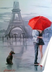   Постер Париж для двоих