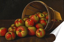  Постер Натюрморт с корзиной яблок 