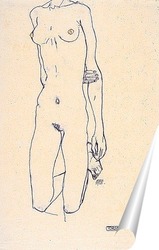   Постер Торс девушки на коленях, 1913