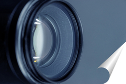   Постер Camera lens with lense reflections.