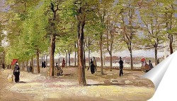   Постер Дорога к Люксембургскому саду, 1886