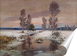   Постер Зимний ландшафт 
