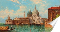   Постер Венецианский канал с Санта-Мария-делла-Салюте