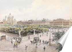  Картина художника XIX-XX веков, пейзаж, город