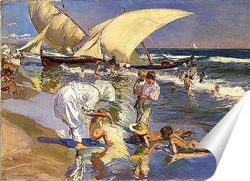   Постер Валенсия Пляж: Лунный свет, 1908