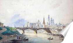   Постер Вид на Московский кремль