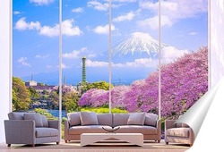   Постер Гора Фудзияма в Японии