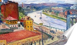  Пейзаж с мостом. Кисловодск. 1913