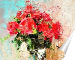   Постер Букет красных роз