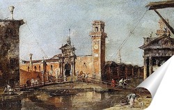   Постер Вход в арсенал города Венеции