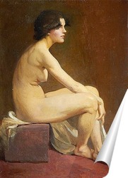   Постер Портрет обнаженной женщины