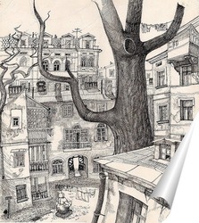   Постер Старое дерево