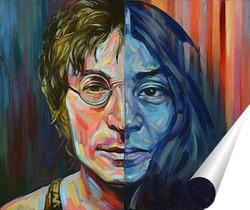   Постер Джон Леннон и Йоко Оно .