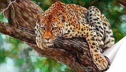   Постер Леопард