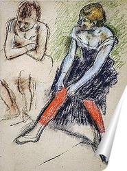   Постер Танцовщица в  красных чулках, 1884