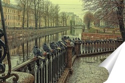   Постер Санкт-Петербург. Крюков канал. Осень.