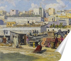   Постер Марокканская уличная сцена