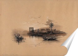   Постер Храм Филе, вид с Нила, Египет