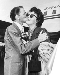  Эва Гарднер в Лондонском аэропорту,1958г.