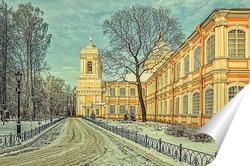   Постер Во дворе Александро-Невской лавры.