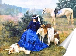   Постер Дама с собачками