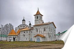   Постер Александро-Свирский мужской монастырь.Храм во дворе.