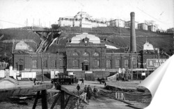   Постер Электростанция и Похвалинский элеватор Н.Новгород 1912  –  1915