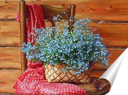   Постер Незабудки на стуле