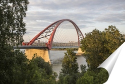   Постер Мост через реку Обь