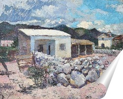  Санкт-Петербург. Эрмитаж (Новый Эрмитаж) портик с атлантами