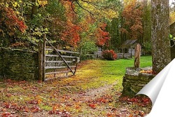   Постер Осень на хуторе