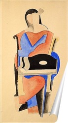   Постер Сидящая женщина