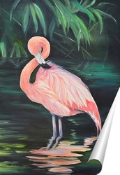   Постер Фламинго