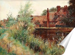   Постер Дома на берегу реки