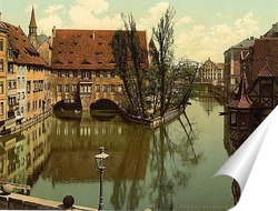   Постер Больница Святого Духа, Нюрнберг, Бавария, Германия.1890-1900 гг