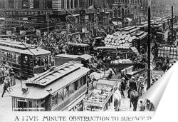  Пробка в Чикаго,1909г.