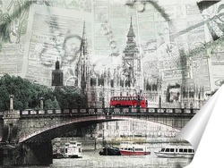   Постер Ретро Лондон